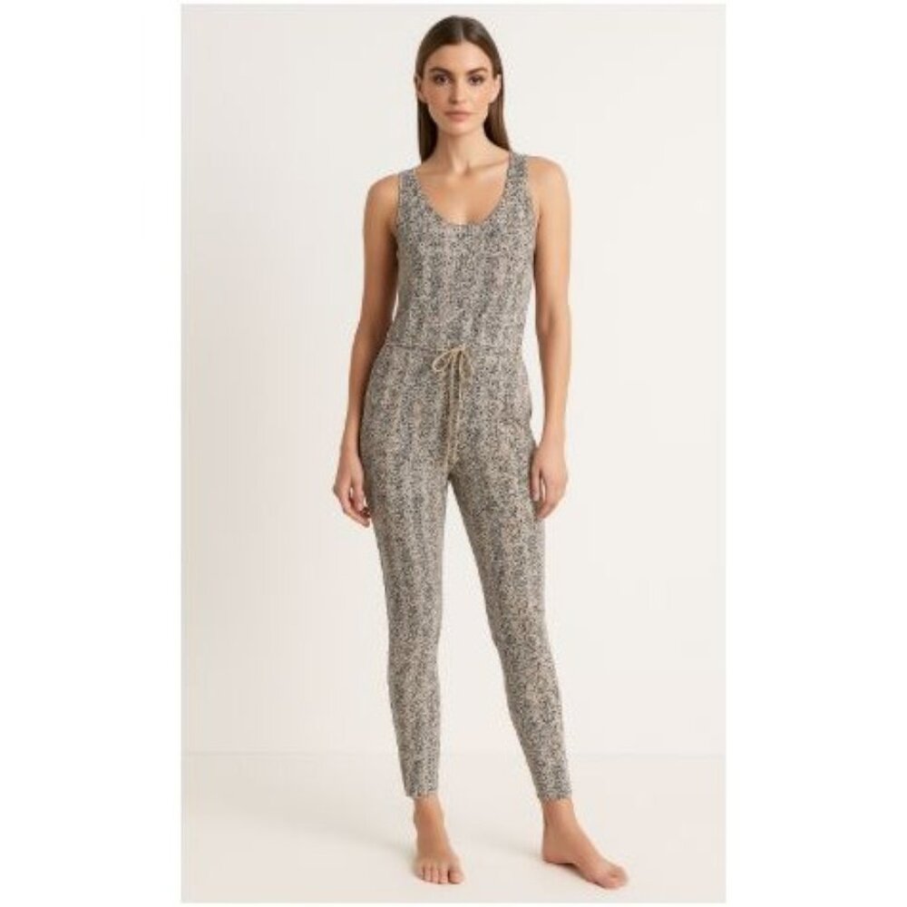 DYI Women's Wild Spots Belted Romper Leopard Print Size Medium